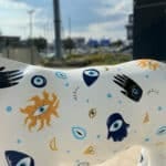 Floor Decoration Santorini's Blue Donkey Fiberglass 190x57x150cm - Image 2