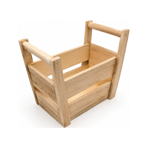 Ψωμιέρα Ορθογώνια Ξύλινη 21x15x16εκ