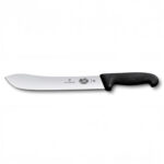 25cm Meat Knife Curved Tip Fibrox Handle Victorinox