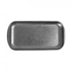 Rectangular Plate 33x17cm Stainless Steel 18/10 Vintage Snow