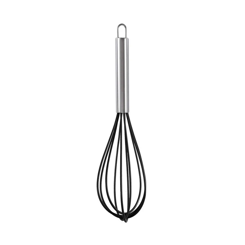 Professional Flexible Silicone Whisk 35cm Stainless Steel Handle 18/10 - Image 1