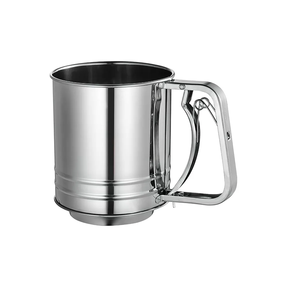 Κόσκινο Χειρός Αλέυρι Άχνη Ανοξείδωτο Stainless Steel Hand Sieve for Flour/Icing Sugar - Image 1