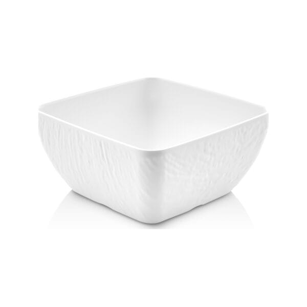 Square Melamine Bowl XL White Rock 32x14cm