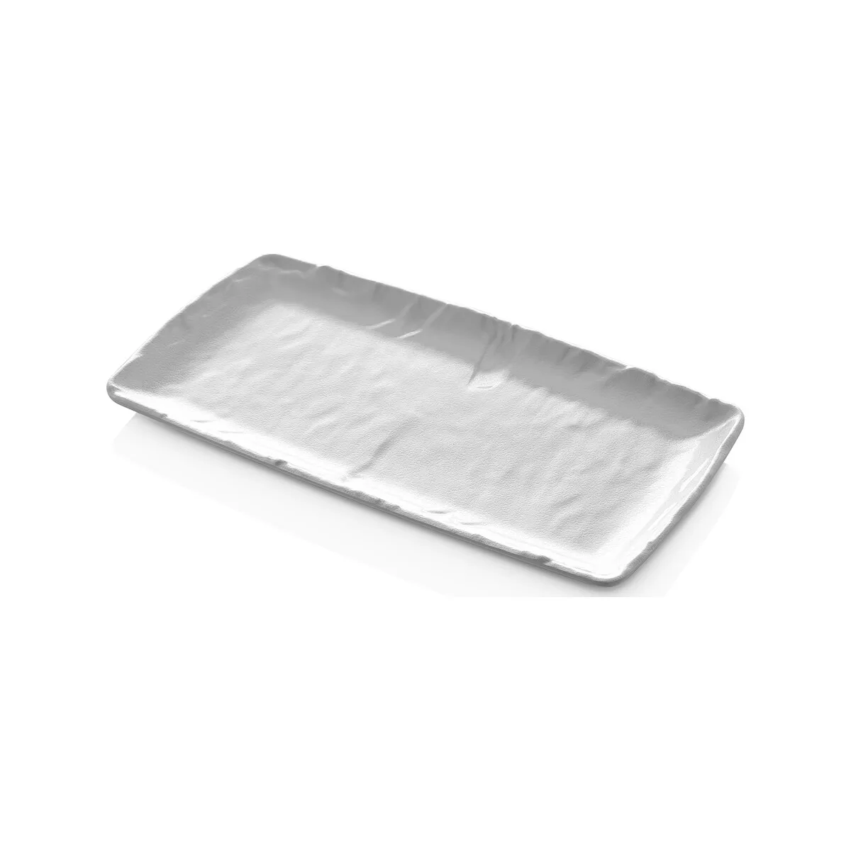 Rectangular Melamine Platter White Rock 32.5x17.5cm - Image 1