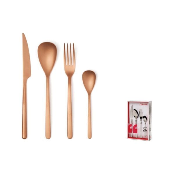 24-Piece Cutlery Set Canada Vintage Copper 18/0 4mm