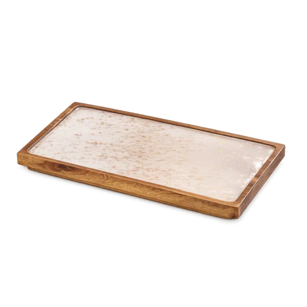 Ξύλινο Πλατώ Σερβιρίσματος 1/3 Gold Spots 32.5x17.6cm