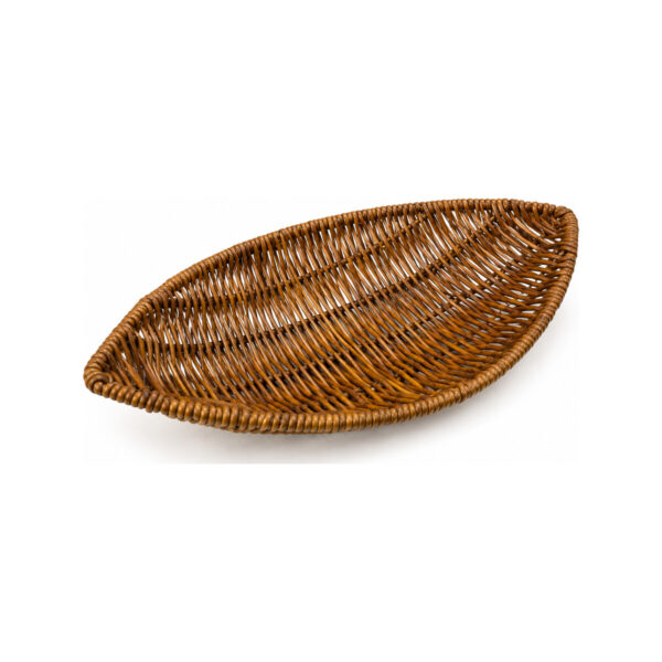 Καλάθι Σερβιρίσματος Leaf Rattan Dark Brown 31x17εκ
