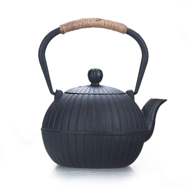 Τσαγιέρα Μαντεμένια Με Φίλτρο 500ml Μαύρη Asian