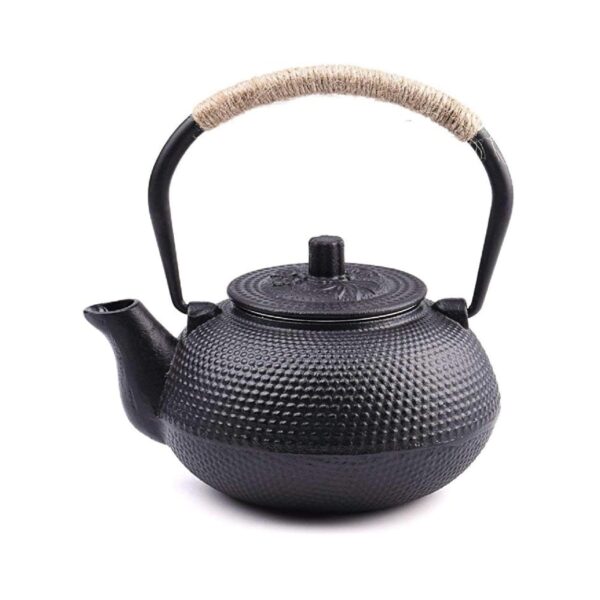Τσαγιέρα Μαντεμένια Με Φίλτρο 600ml Μαύρη Asian