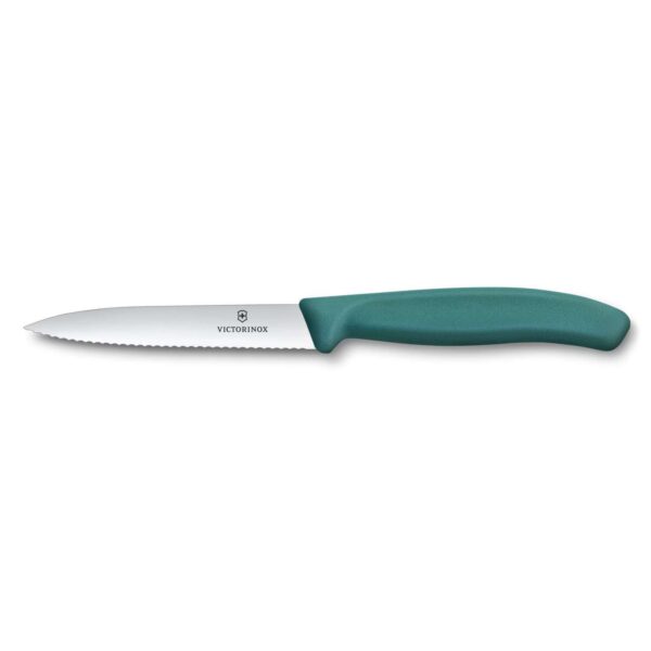 Μαχαίρι Κουζίνας Victorinox Swiss Classic 15εκ Πράσινο Οδοντωτό