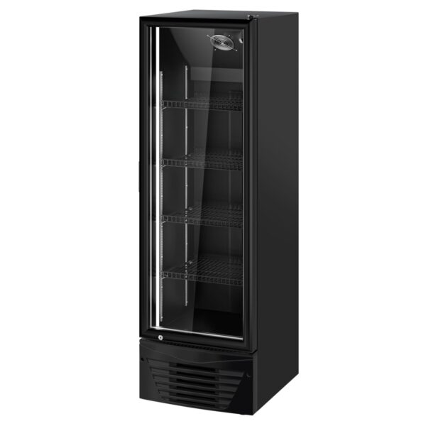 Βιτρίνα Συντήρησης Αναψυκτικών Full Black 285Ltr 58x53x177cm