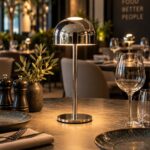 Table Lamp Rechargeable 26cm 2400mAh Atelier Aluminium Phos - Image 2