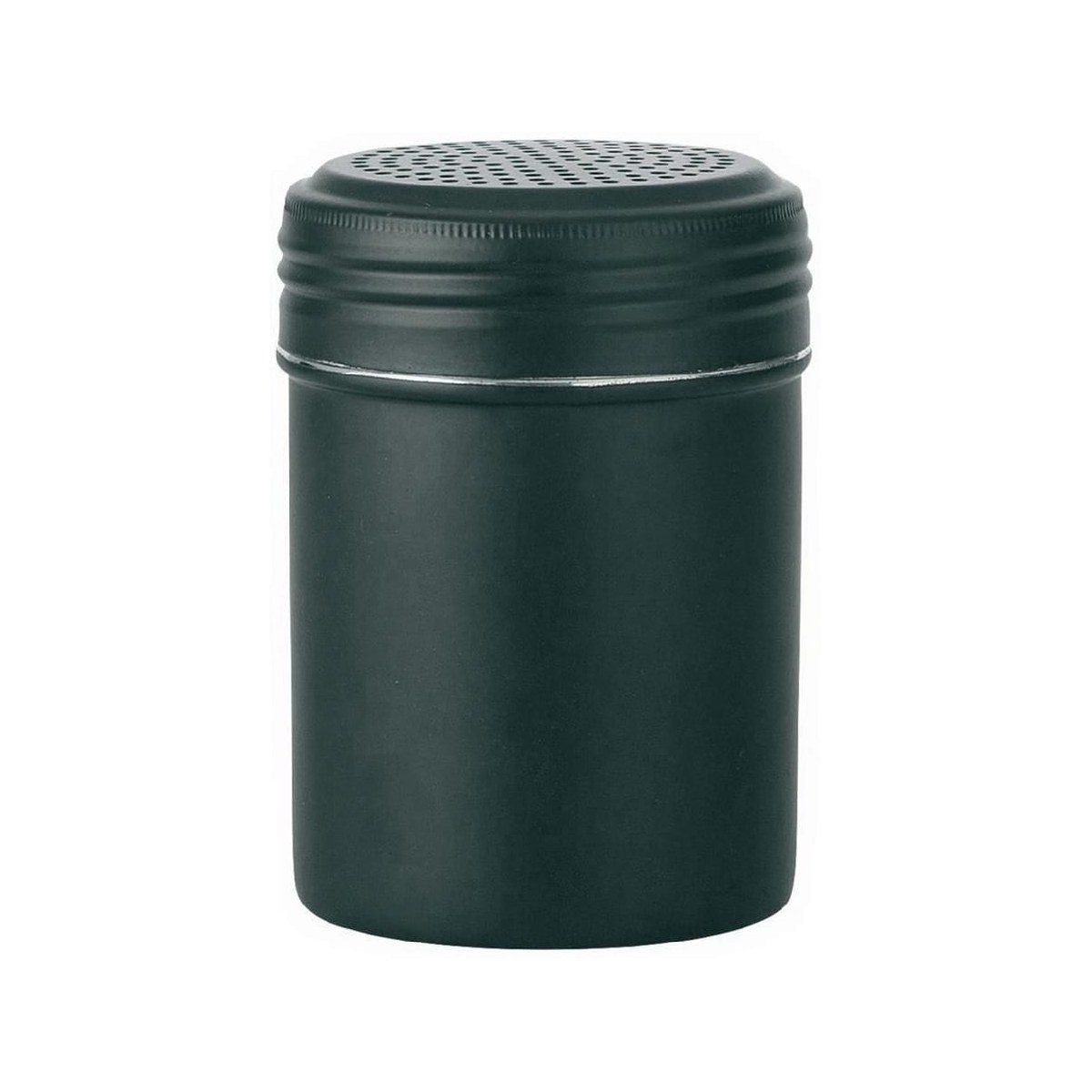 Powder Shaker/Salt and Pepper Grinder with 4mm Hole, 18/10 Stainless Steel, 7×10 cm, Matte Black Matte black 18/10 stainless steel powder shaker with 4 mm hole, 7x10 cm