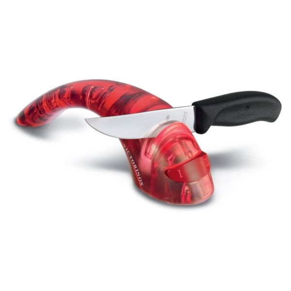 Κόκκινο ακονιστήρι μαχαιριών Victorinox 2 επιπέδων με κεραμικές ράβδους