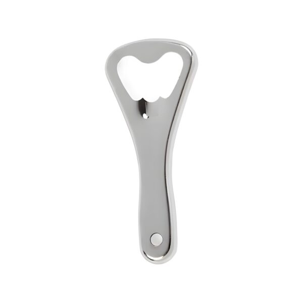 Stainless steel beer opener, 9 cm