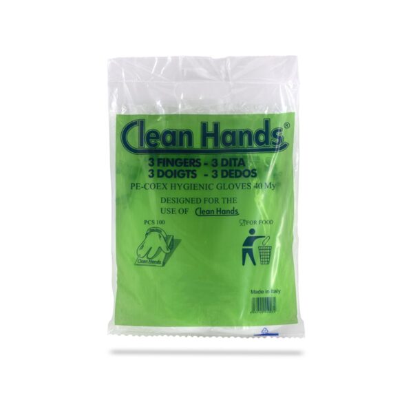 Ανταλλακτικά γάντια 3 δακτύλων Clean Hands από πολυαμίδιο, 100 τεμάχια