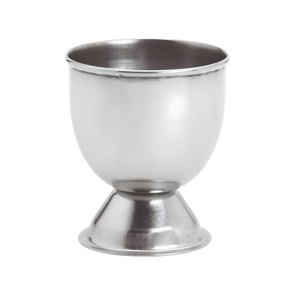 Stainless steel egg cup with foot, 6 cm