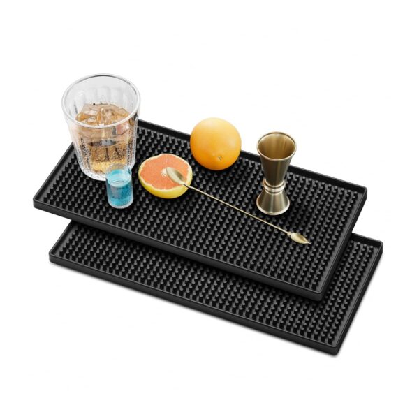 Bar Mat Καουτσούκ Ορθογώνιο Μαύρο 30x15x1cm