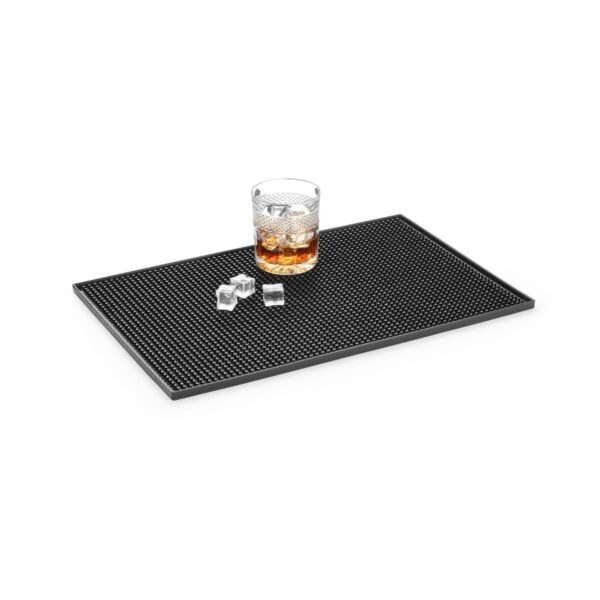 Bar Mat Καουτσούκ Ορθογώνιο Μαύρο 45x30x1cm
