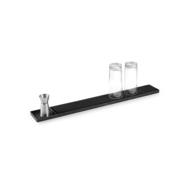 Bar Mat Καουτσούκ Ορθογώνιο Μαύρο 60x9x1.3cm
