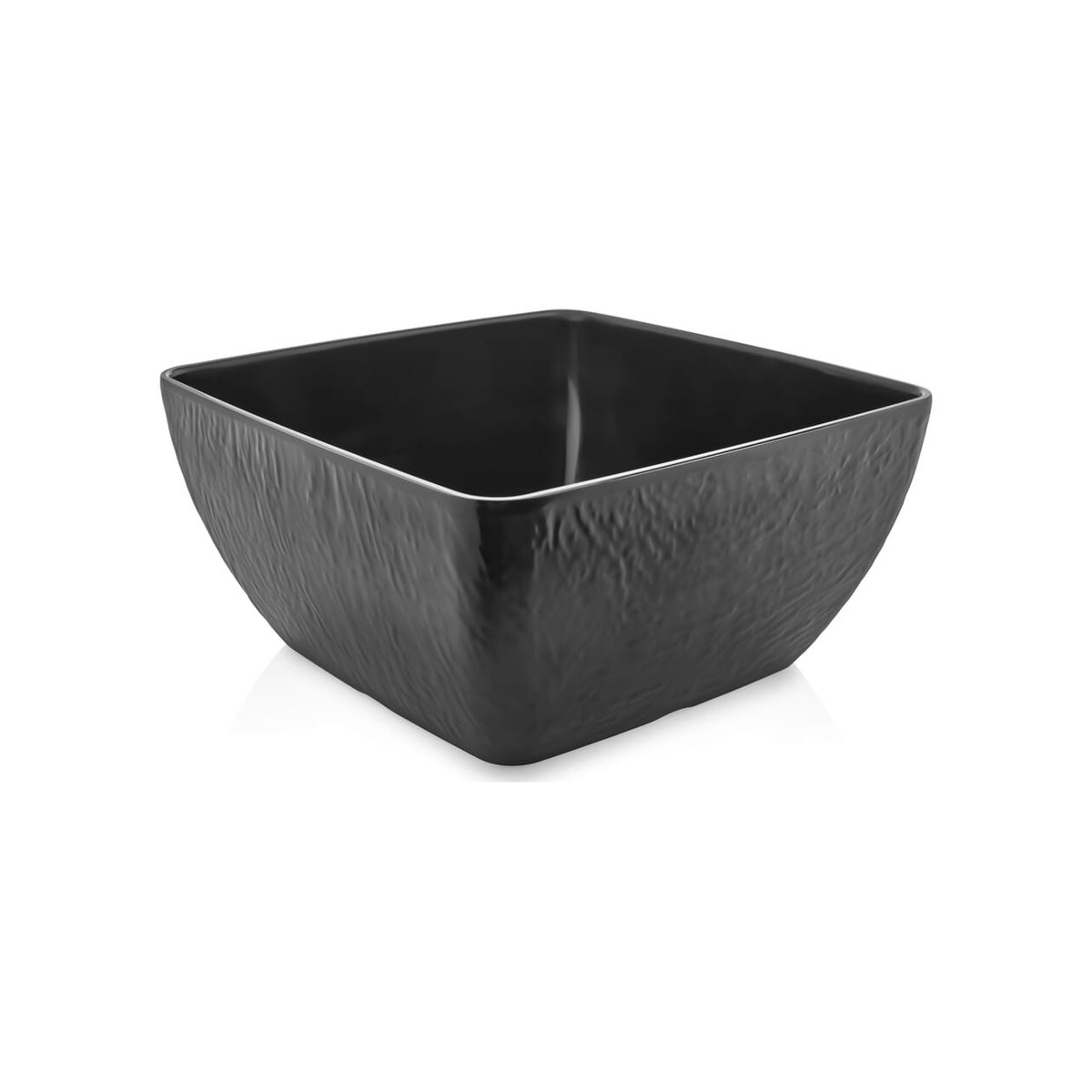Square Melamine Bowl XL Black Rock 32x14cm Black Rock square melamine bowl XL, 32x14 cm