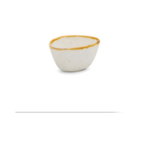 Barley Beige porcelain dip bowl, 7 cm