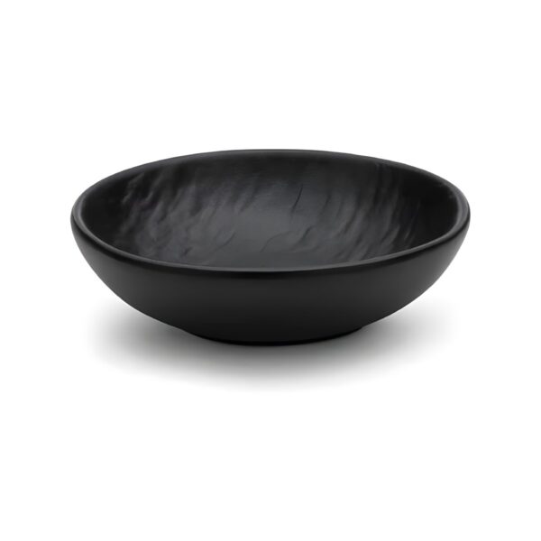 Black Rock black porcelain dip bowl, 9 cm