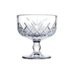 Pasabahce Timeless carved glass ice cream bowl, 27.5 cl