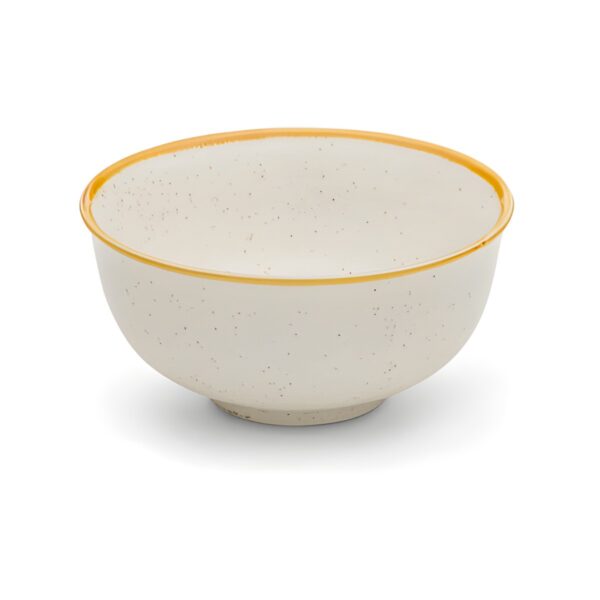 Barley Beige deep porcelain bowl, 15 cm