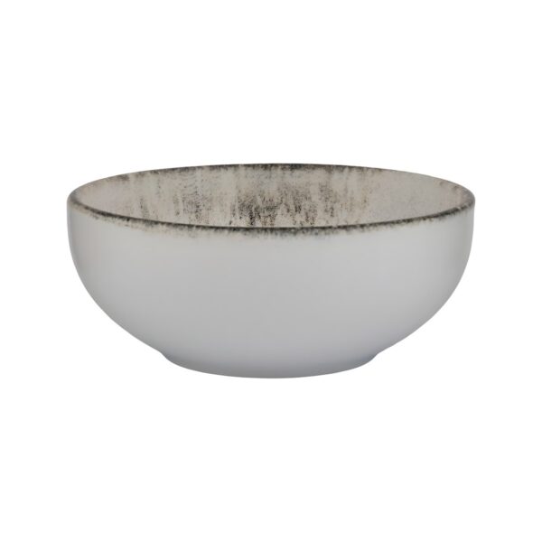 Kutahya Rustiground ecru porcelain dip bowl, 8 cm