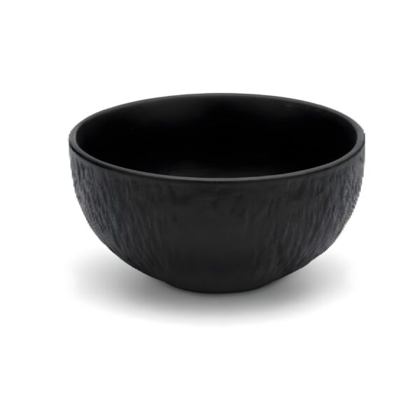 Black Rock deep black porcelain bowl, 15.5 cm