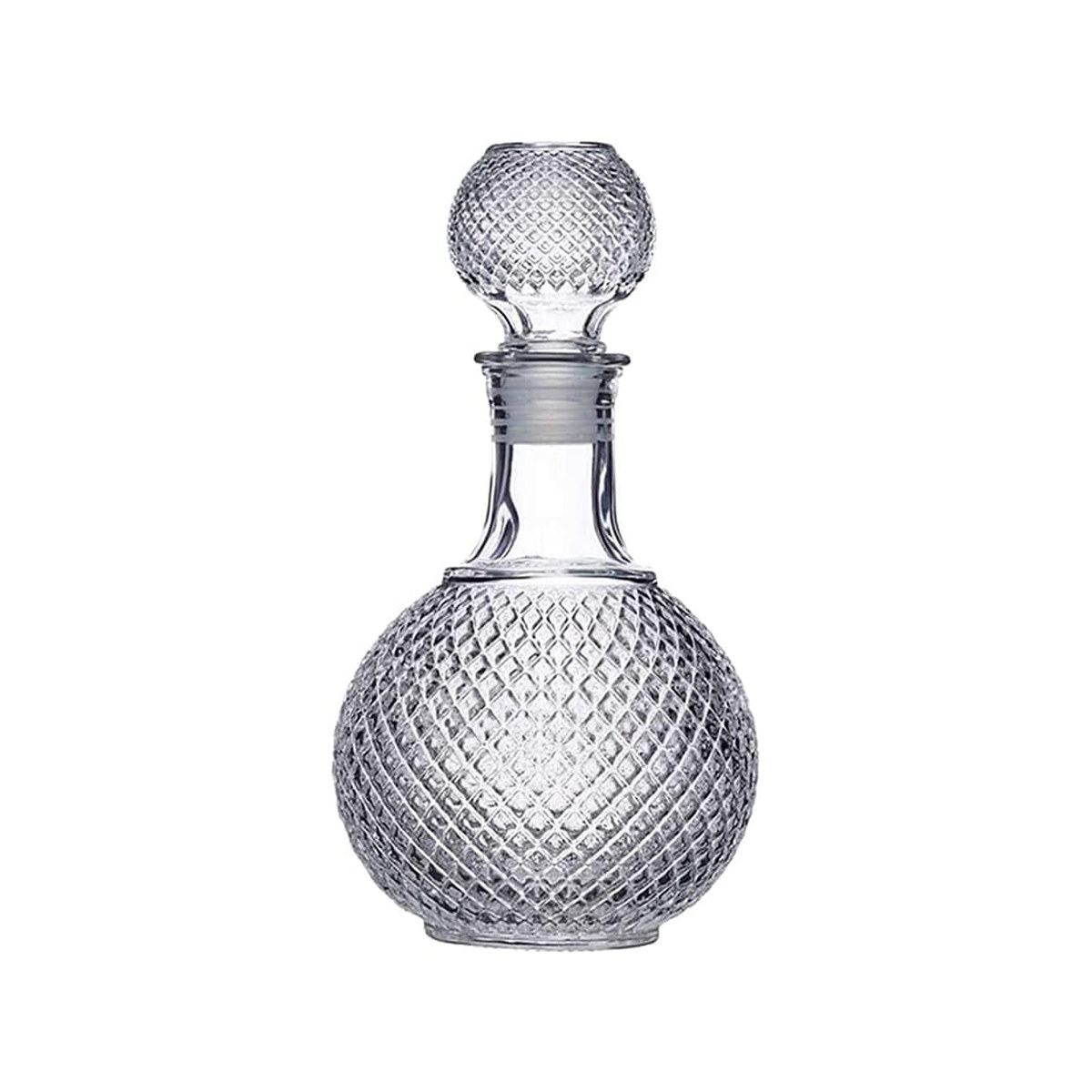Glass Bottle 1lt Liqueur Embossed 47M Embossed glass liqueur bottle, 1 litre