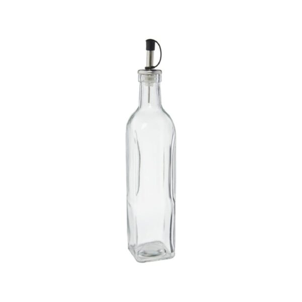 Τετράγωνο γυάλινο μπουκάλι με ροή, 500 ml