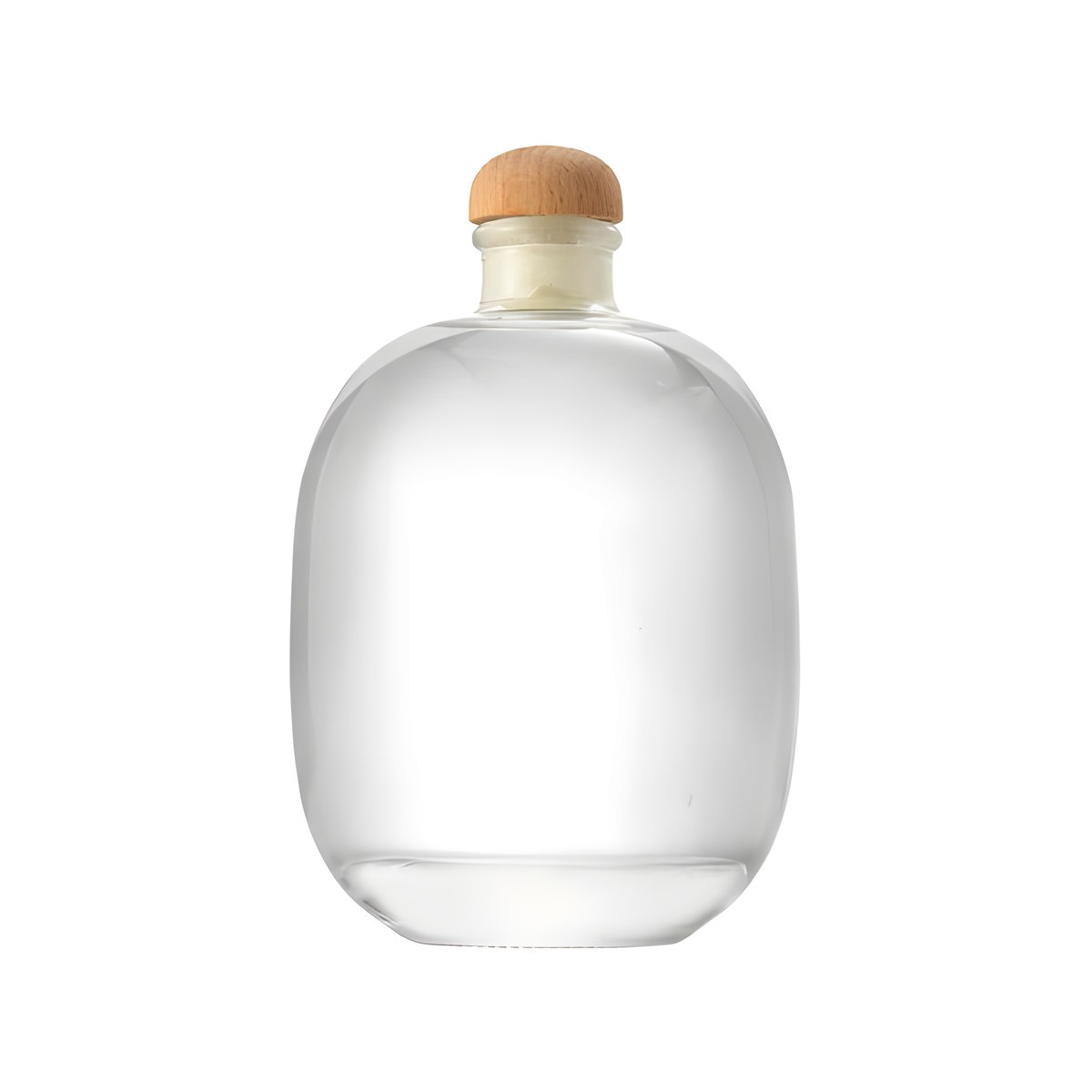 550ml Round Glass Bottle Japan With Lid Round Japan glass bottle with lid, 550 ml