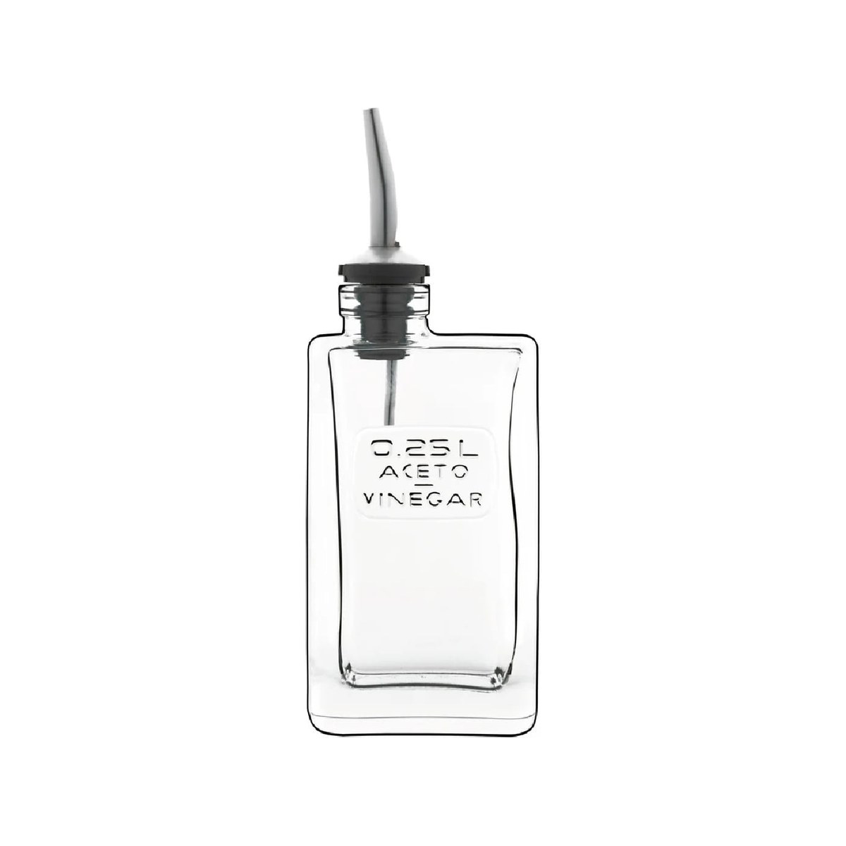 Vinegar Bottle with Pourer 250ml Optima Luigi Bormioli Optima crystal vinegar bottle with pourer, 250 ml