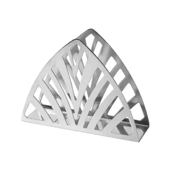 Τρίγωνη ανοξείδωτη χαρτοπετσετοθήκη Leaf, 13x10 εκ.