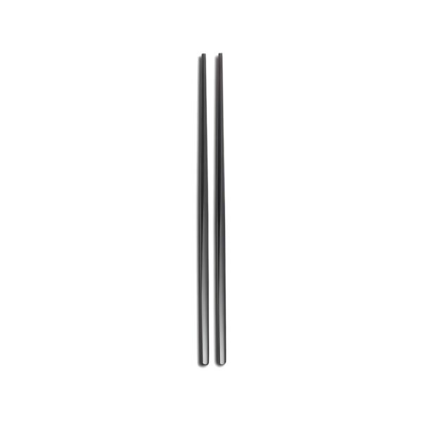 Black Comas 18/10 stainless steel chopsticks, 2 pieces