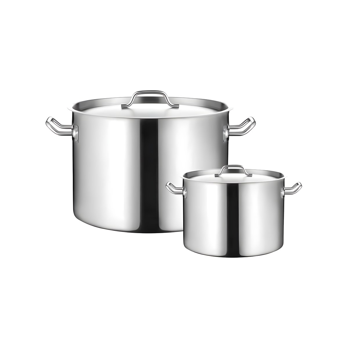 Deep Pot 32x22cm 19lt With Lid Stainless Steel 18/0 Deep stainless steel 18/0 pot with lid, 32x22 cm, 19 litre