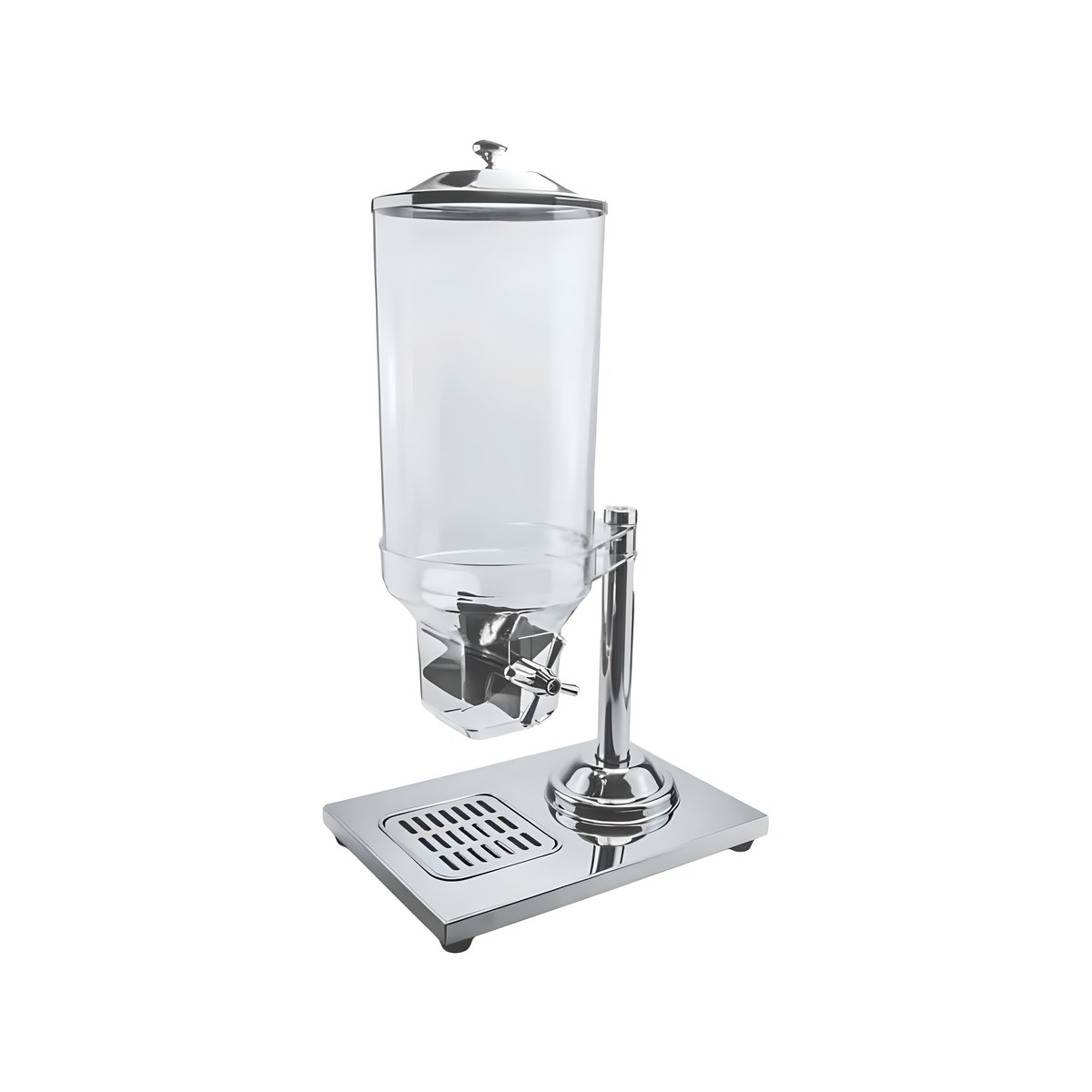Inox Cereal Dispenser 8.5lt Stainless steel cereal dispenser, 8.5 litres
