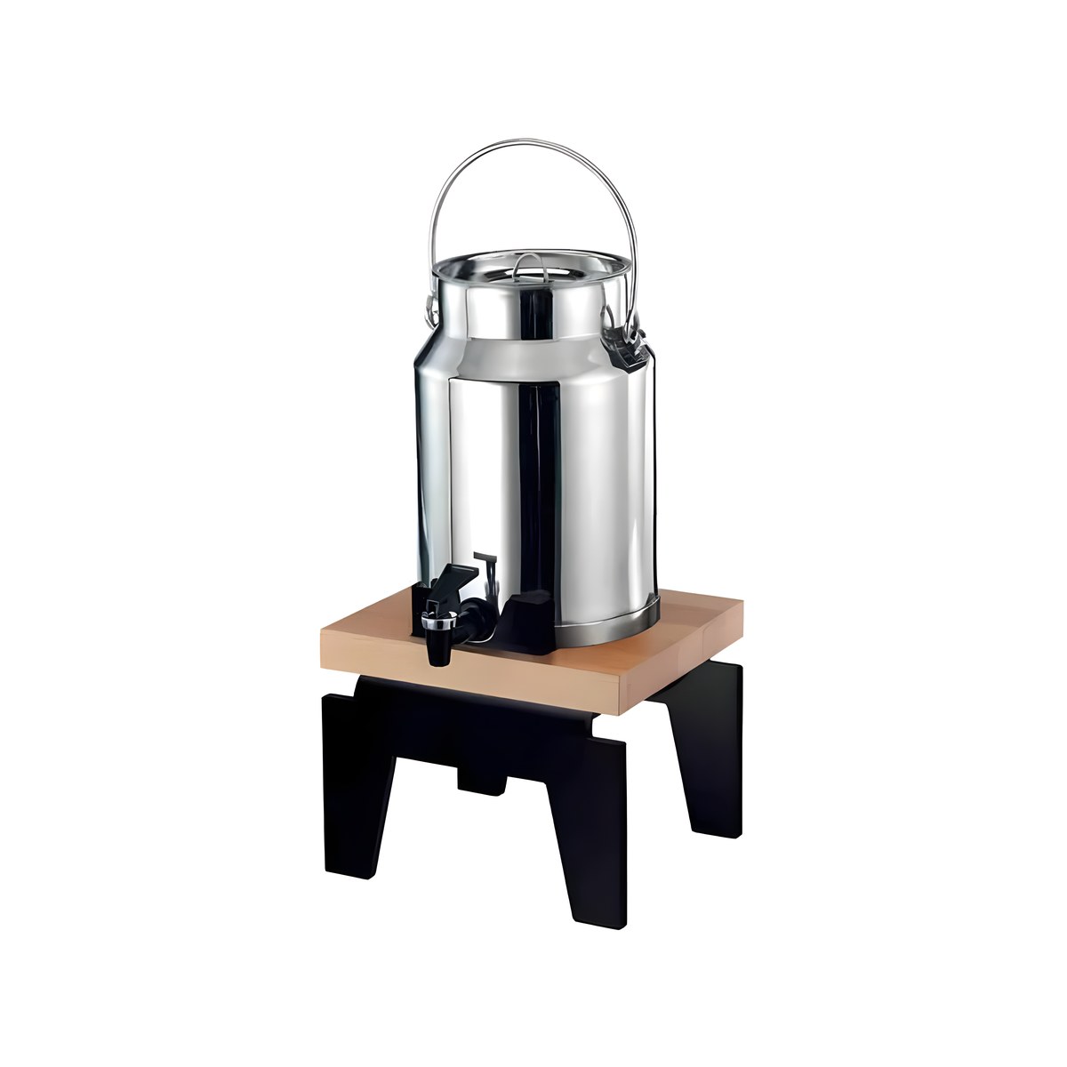 Milk Dispenser 5 Liters Vario Black High Gloss Beech DVD02-50-BK Garibaldi Vario 5 litre milk dispenser made of solid beech wood in black high gloss