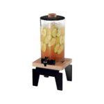 Garibaldi Vario 7 litre juice dispenser made of solid beech wood in black high gloss