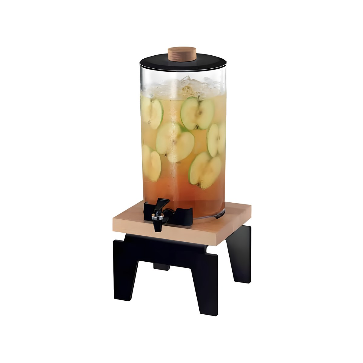 Juice Dispenser 7 Liters Vario Black High Gloss Beech DVD01-70-BK Garibaldi Vario 7 litre juice dispenser made of solid beech wood in black high gloss