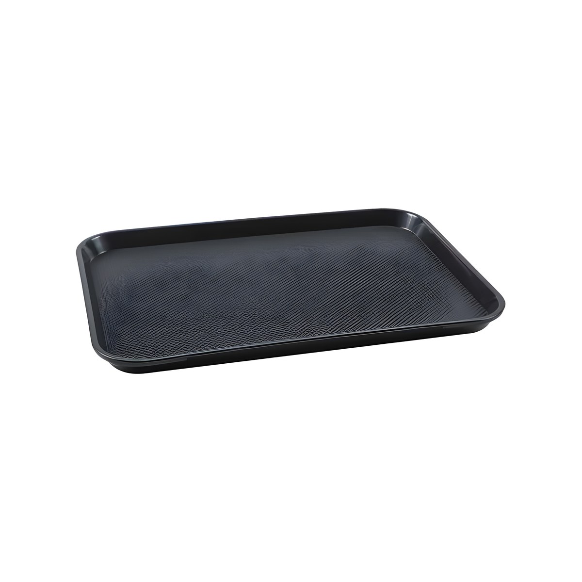 Δίσκος 24.5x18εκ ABS Fast Food Μαύρος Μαύρος δίσκος fast food από ABS, 24,5x18 εκ.