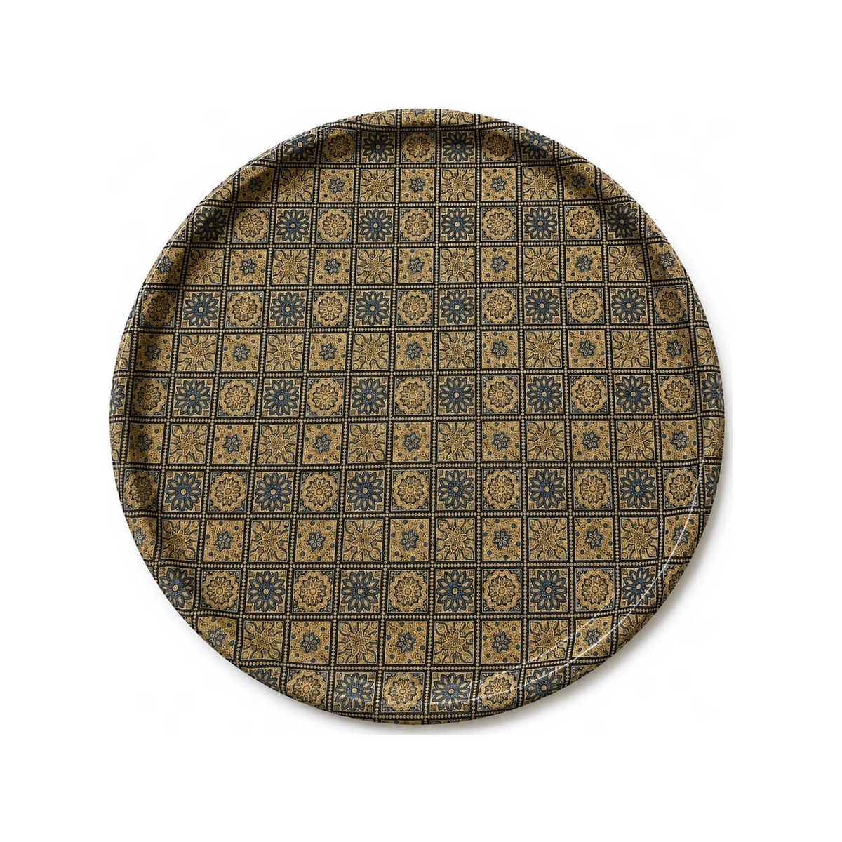 Tray 41cm Non-Slip PU/Fiberglass Premium Vintage Cork/Blue Premium Vintage Cork/Blue non-slip fiberglass serving tray, 41 cm