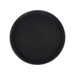 Black non-slip fiberglass tray, 41 cm diameter