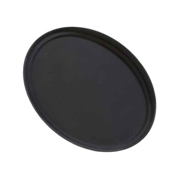 Non-slip oval fiberglass tray, 80x66 cm