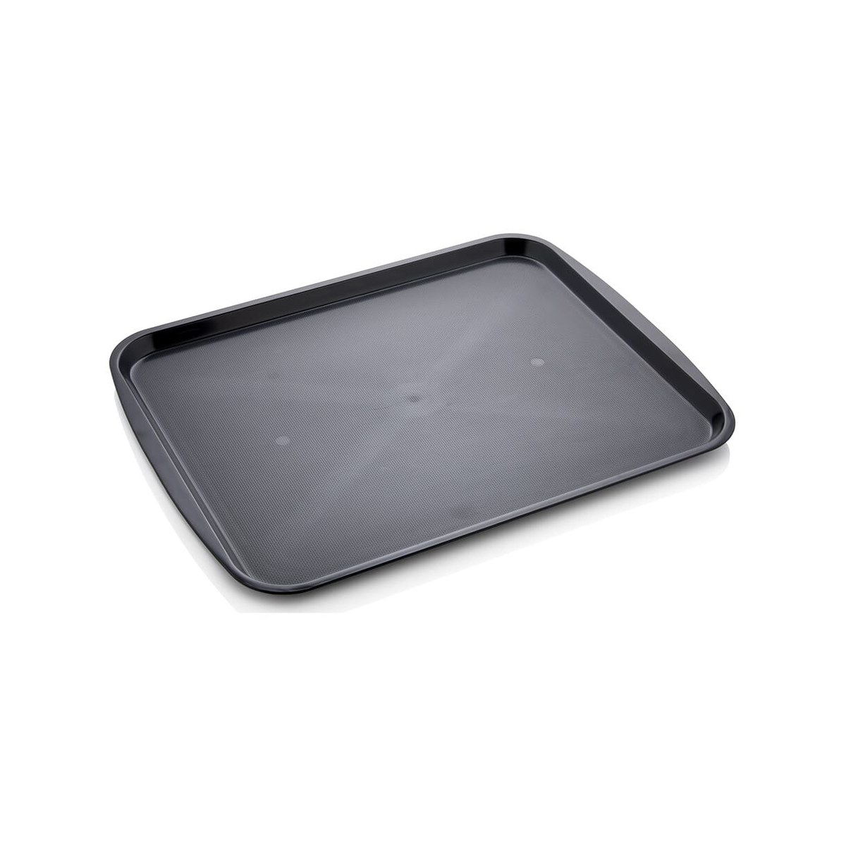 Fast Food Serving Tray Black ABS 27x36cm Black ABS fast food serving tray, 27x36 cm