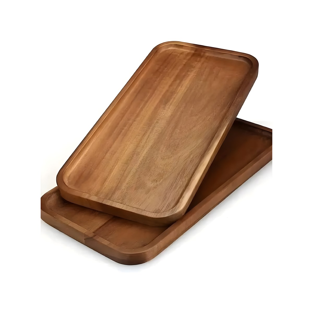 Tray Wooden Acacia Rectangular 29x19x2cm Rectangular acacia wooden tray, 29x19x2 cm