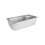 Stainless steel GN 1/1 gastronomy container, 18/0 steel, 15 cm depth