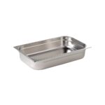 Stainless steel 18/0 gastronomy container 1/1, 6.5 cm depth, 0.7 mm thick
